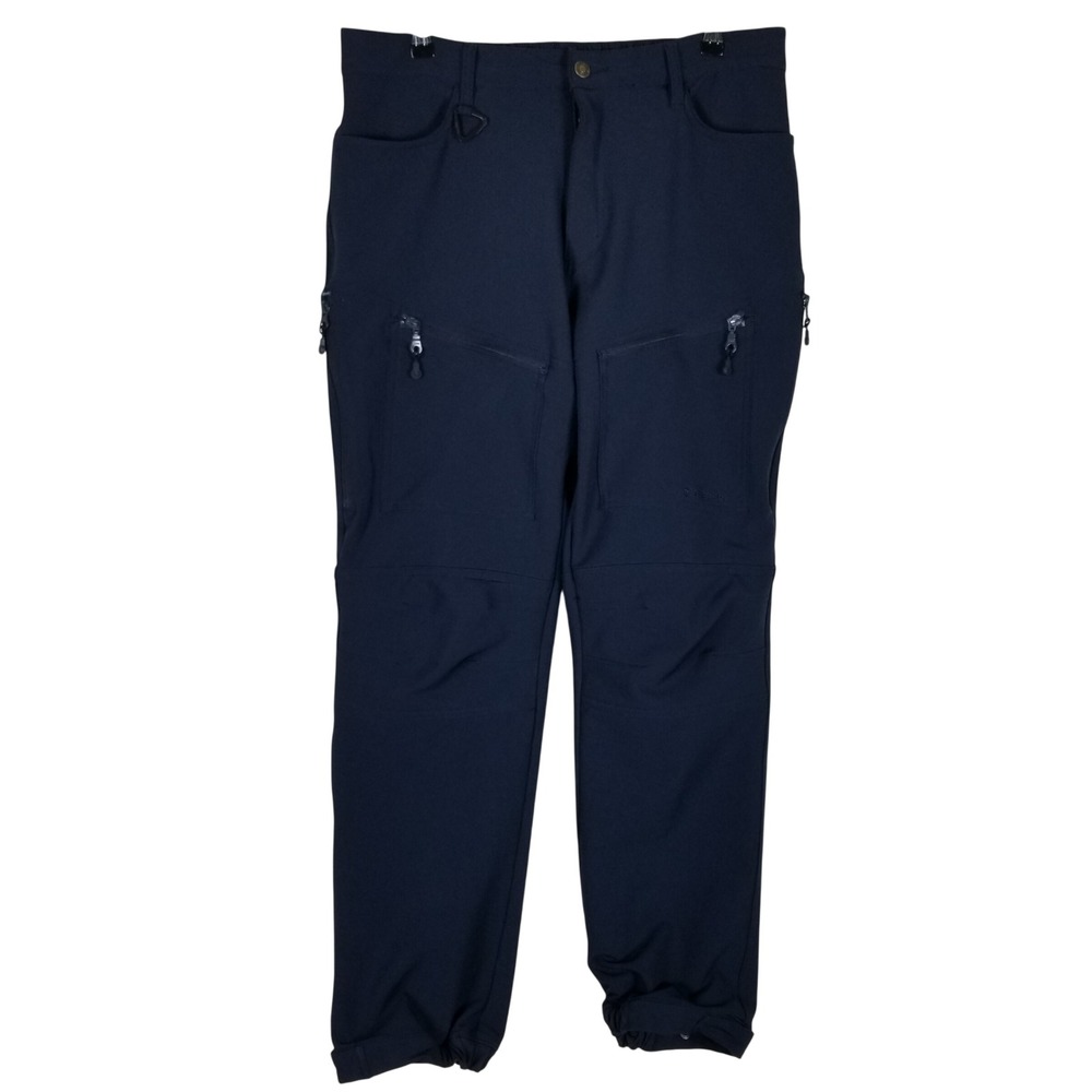 Baerskin Tactical Pants Mens Large Navy Blue Stretch Hiking Cargo Trousers